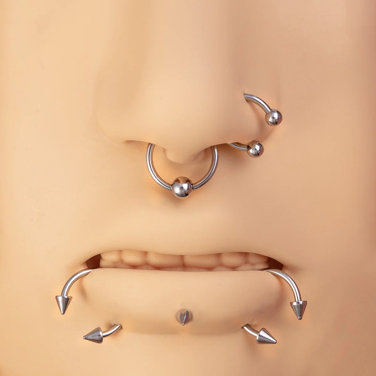 Kit de perforación corporal, herramienta, pistola para Piercing, labio, nariz, lengua, cartílago, ceja, ombligo, fácil de usar, joyería para Piercing corporal para mujeres y hombres