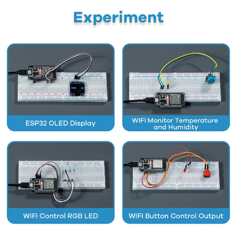 Kit de Inicio de módulo ESP32 para ESP-32S, placa de desarrollo WIFI, Sensor de pantalla de relé, desenvolv
