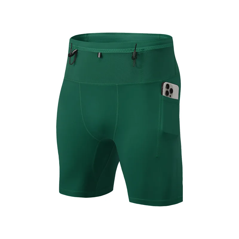 Pantalones Cortos Deportivos para Hombre, Ropa de Fitness, Pantalones Cortos de Compresión para Gimnasio, Pantalones Deportivos con Múltiples Bolsillos para Hombre, Ropa Deportiva, Pantalones Deportivos para Crossfit