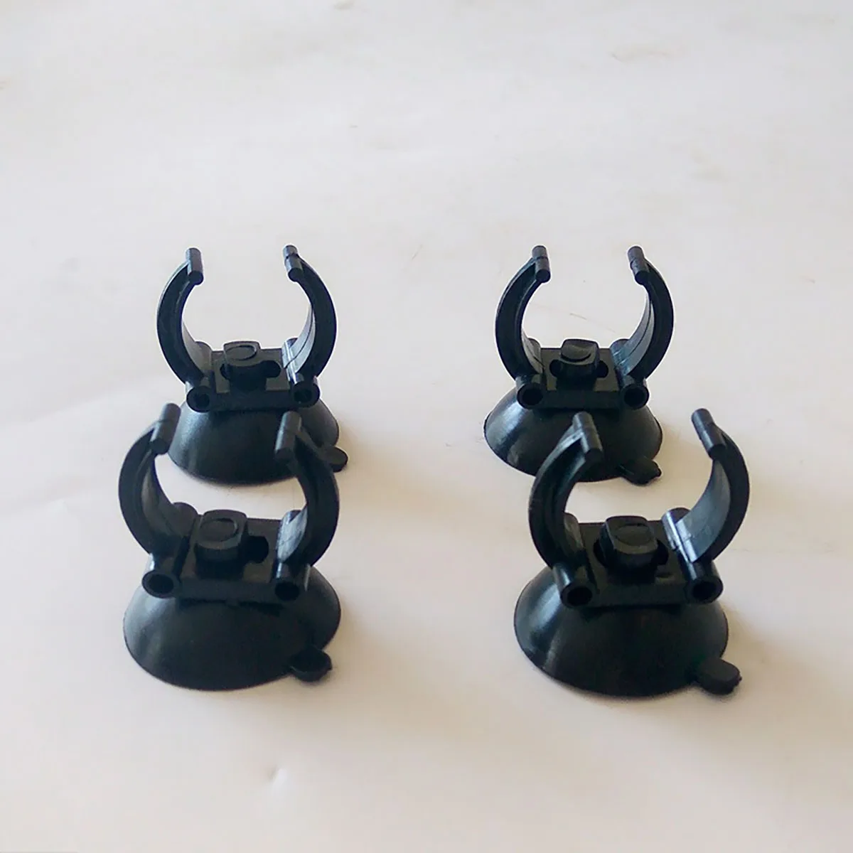 Ventosa para calentador de acuario, 4 Uds., con Clip de 0,98 pulgadas, soporte de varilla calefactora estándar negro, Clip para pecera