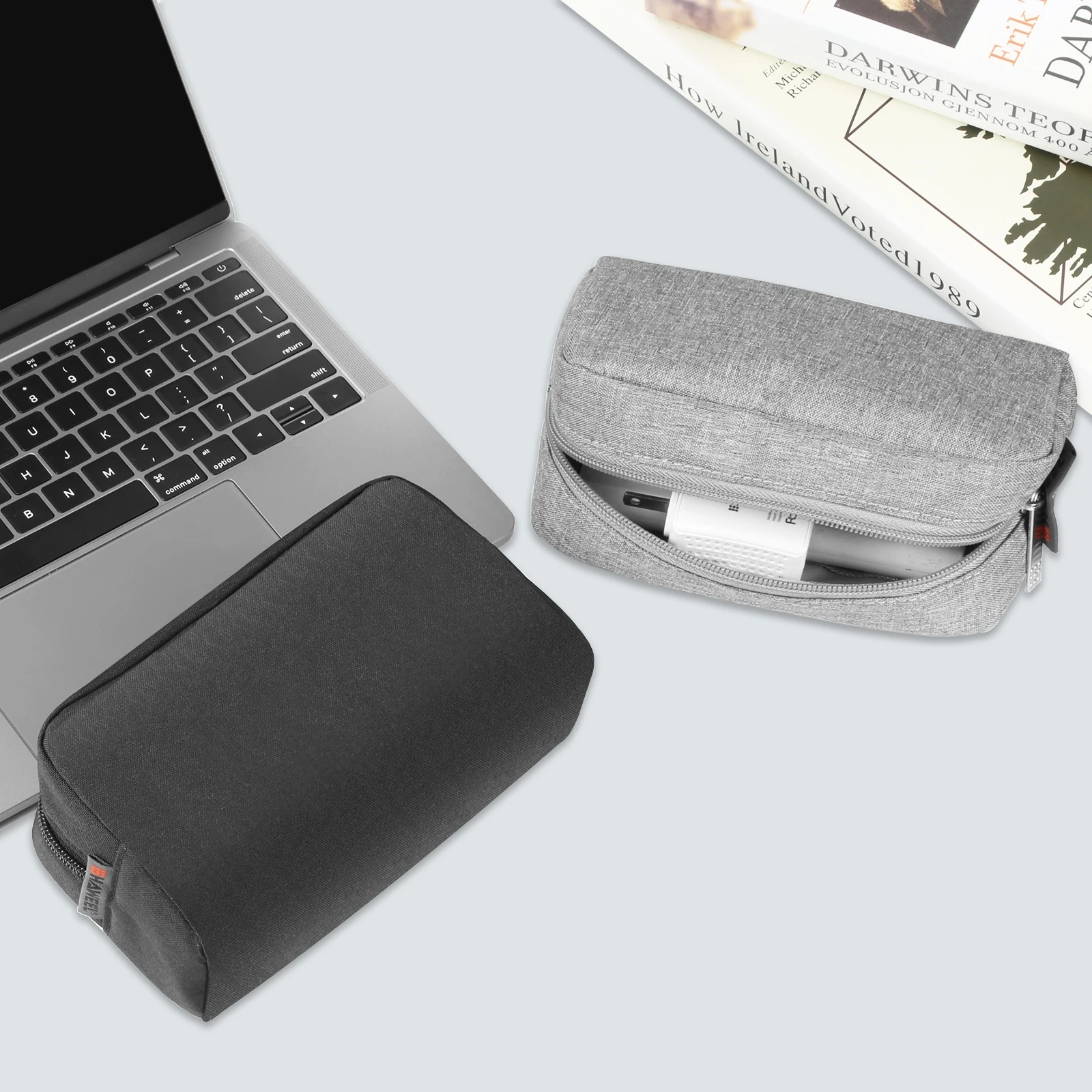 Mini bolsa de almacenamiento Digital portátil, estuche organizador con cremallera para auriculares, cargador de viaje para el hogar, Banco de energía, Cable de datos, bolsa USB