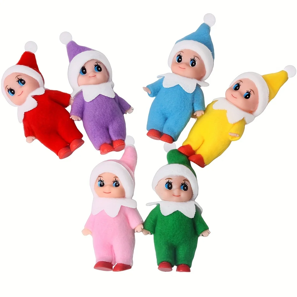 Muñeco de elfo de Navidad para bebés y niñas, decoraciones navideñas coloridas, juguetes para niños, regalo para madres embarazadas