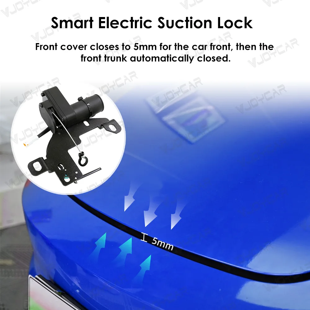 Cerradura Eléctrica de Succión para Maletero Delantero de Tesla, Cierre Suave para Modelos Y / Y Juniper / YL / X / S/ 3 Highland, Cierre Automático para Maletero