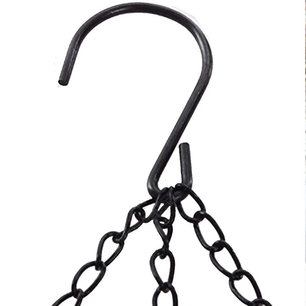 Cesta colgante de ratán de imitación de 40cm, cadena para maceta con 3 ganchos, lavabo para plantas hidropónicas, lavabo para cultivo de plantas, decoración para el hogar y el jardín