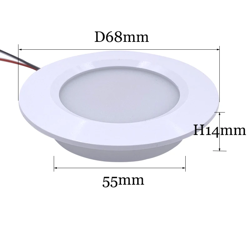 Mini Lámpara LED Empotrable DC12V 24V Ultrafina 3W 5W, Decoración de Interiores, Foco Pequeño para Techo, Cocina, Baño, Camping, Vehículo