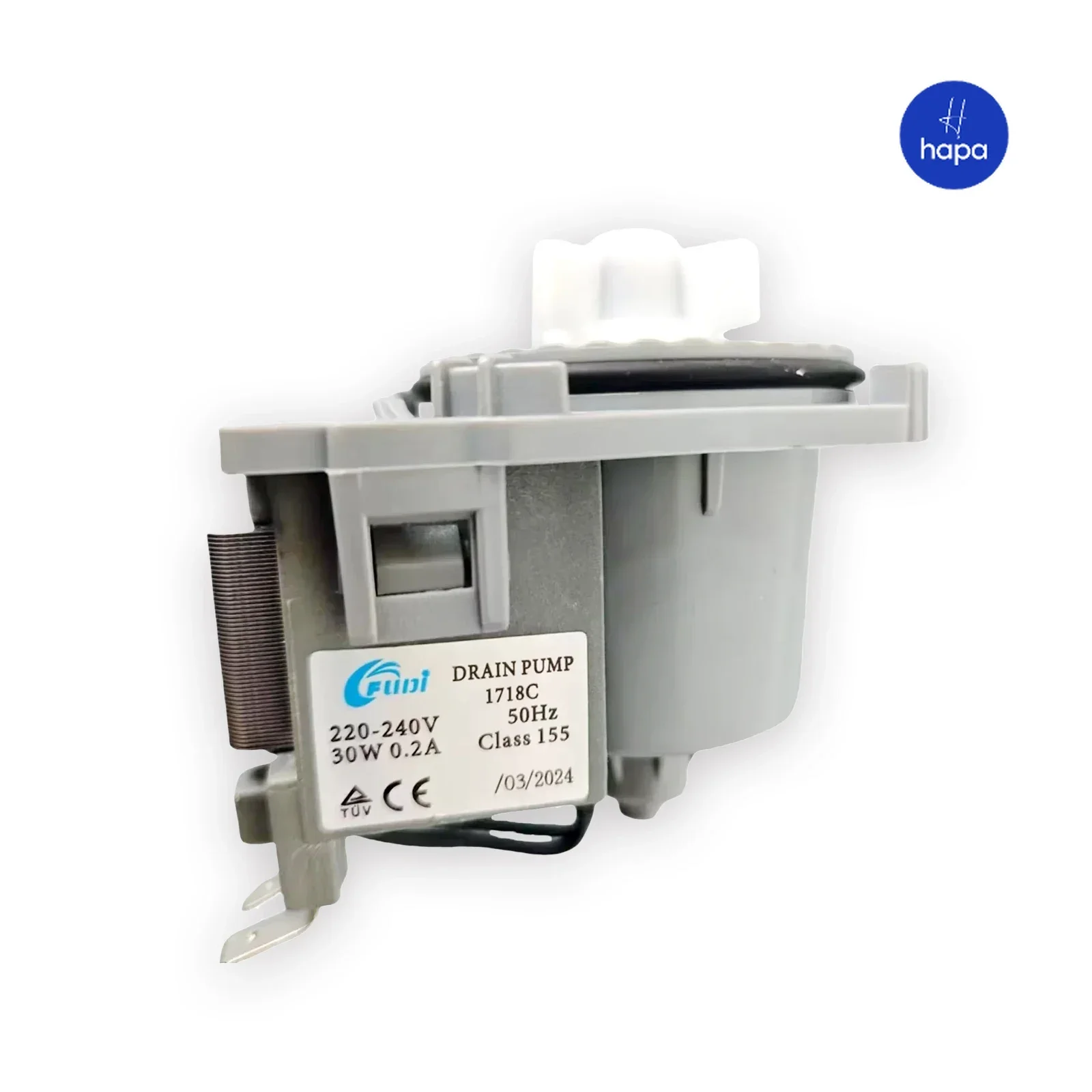 FUDI 1718C 17476000007443 /B25-AL004 220-240V 50Hz 30W 0.2A Bomba de Desagüe Original Universal para Lavavajillas