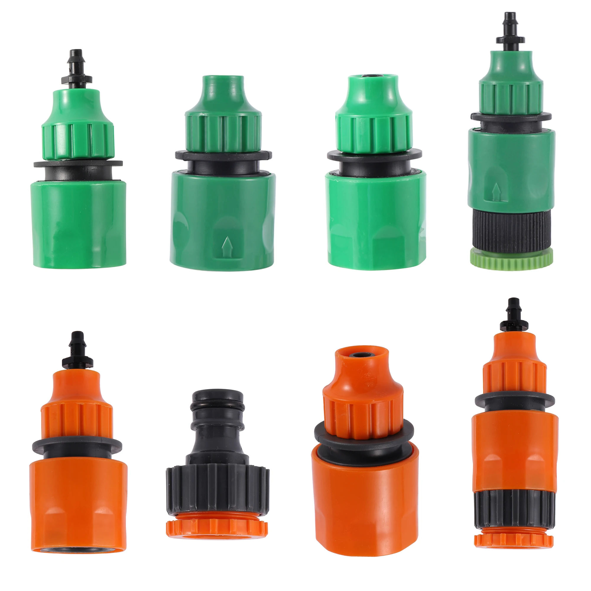 Conector rápido de manguera de 4/7mm y 8/11mm para riego de jardín, acoplador de limpieza para lavado de coche