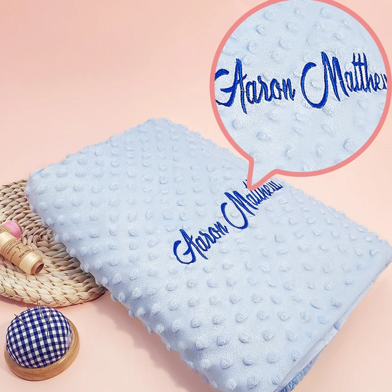Manta Personalizada con Nombre de Bebé, Manta Personalizada para Niños, Regalo de Cumpleaños para Recién Nacidos, Niños y Niñas, Manta para Cuna, Cochecito y Cama