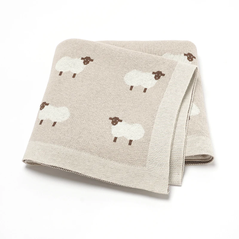 Mantas de algodón para bebé, mantas tejidas para recién nacidos, niños y niñas, cochecito para guardería, edredones envolventes, 90x70cm, estera receptora para niños pequeños