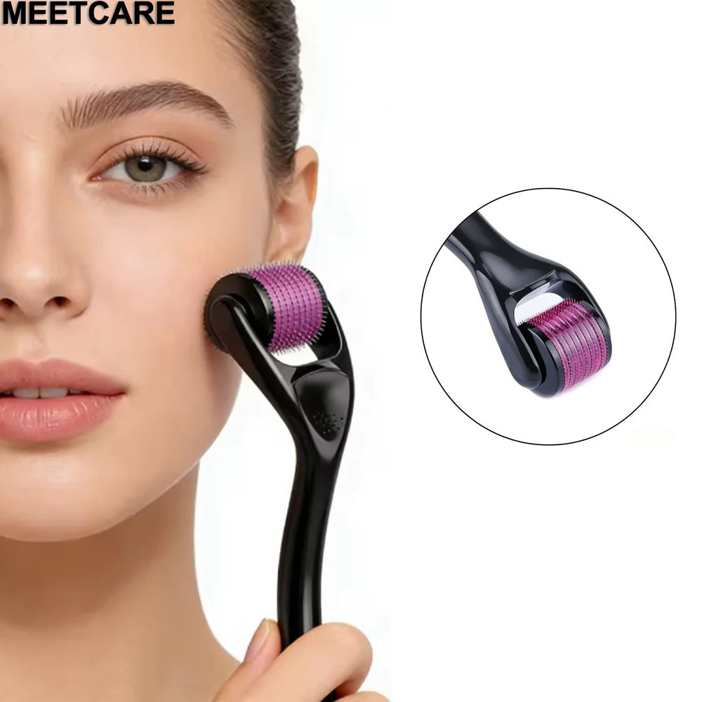 Rodillo Derma Roller de 540 Agujas para el Cuidado de la Piel, Rodillo de Microagujas, Punta de Repuesto, Reparación de la Piel, Herramienta de Belleza
