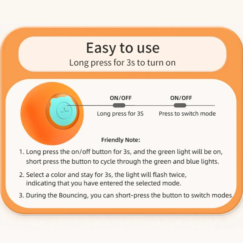 ROJECO-juguetes inteligentes para mascotas, pelota que rebota para gatos, pelota rodante automática, entrenamiento interactivo, juguetes eléctricos móviles, accesorios para mascotas