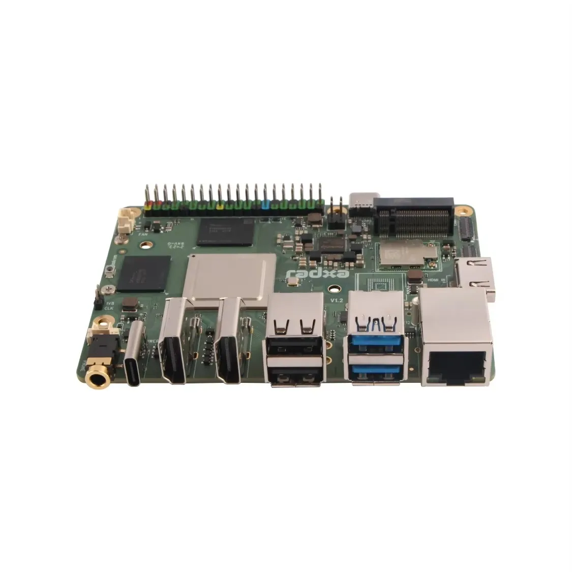 Computadora de Placa Única BoMaSRadxa Rock 5b+ Rock 5b Plus con CPU de 8 Núcleos RK3588, Soporte para GPU y NPU, 8K, RAM LPDDR5 y Wifi 6