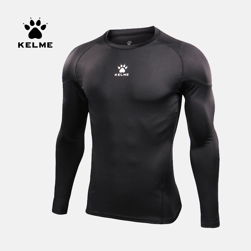Kelme-Camiseta para correr al aire libre para hombre, ropa deportiva ajustada, entrenamiento físico de compresión, secado rápido