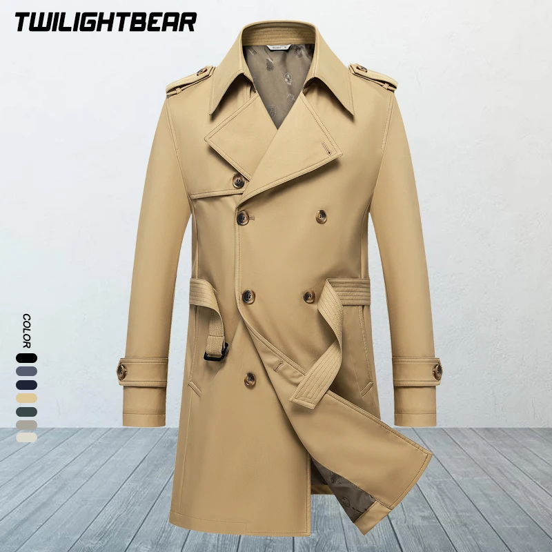 Gabardina clásica para hombre, talla 8XL, cortavientos de alta calidad, estilo informal de negocios, abrigo cortavientos para hombre, ponchos extragrandes