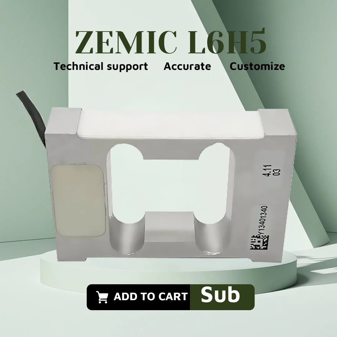 ZEMIC L6H5 Sensor de pesaje L6H5-C3 celdas de carga voladizo Sensor de fuerza de pesaje compresión Robot Industrial probador de automatización