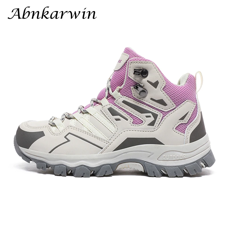 Botas de senderismo al tobillo para mujer, zapatos de Trekking, zapatillas de senderismo con seguimiento de montaña, novedad de 2023, envío directo