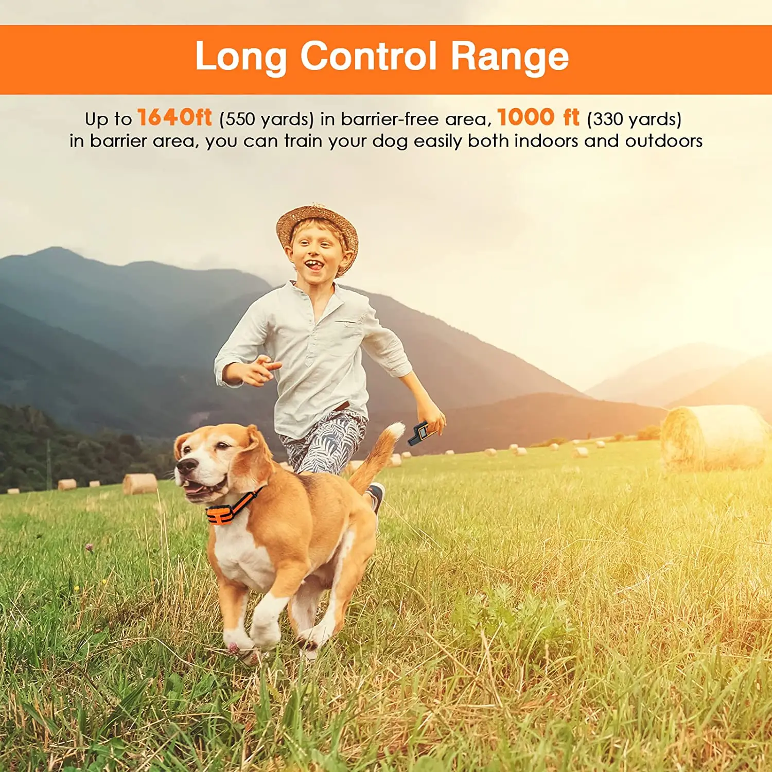 Collar de entrenamiento eléctrico para perros de 500m, resistente al agua, con Control remoto para mascotas, collares de entrenamiento recargables para perros con sonido de vibración y choque
