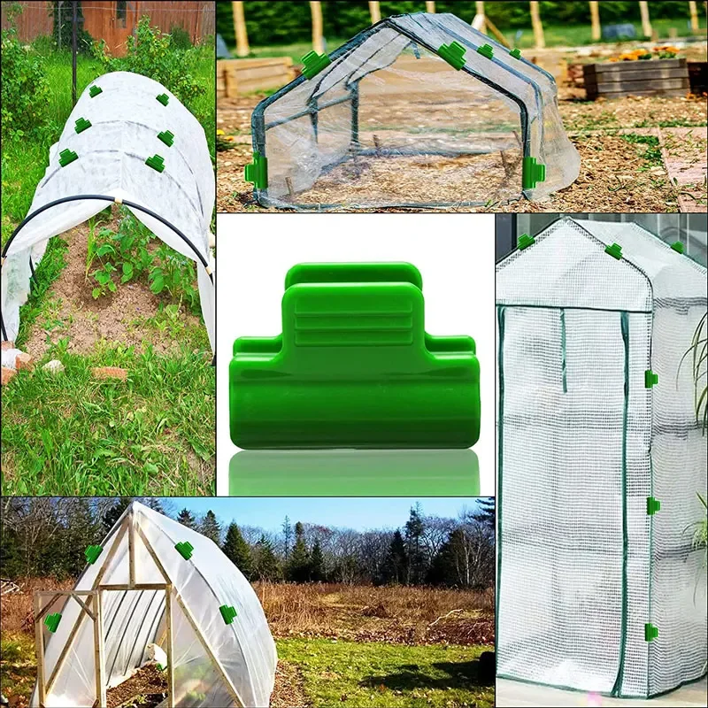Abrazaderas para invernadero, marco de soporte para jardín, estacas de jardín para temporada, soporte de extensión de plantas de 8/11/16/19mm, 5/10 Uds.