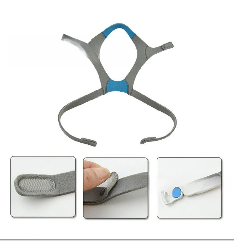 Correa para el Cabeza AirFit F20/F30/F30i/F40 para CPAP, 2 Clips, Correa Elástica Ajustable, Diseñada para un Ajuste Seguro y Cómodo