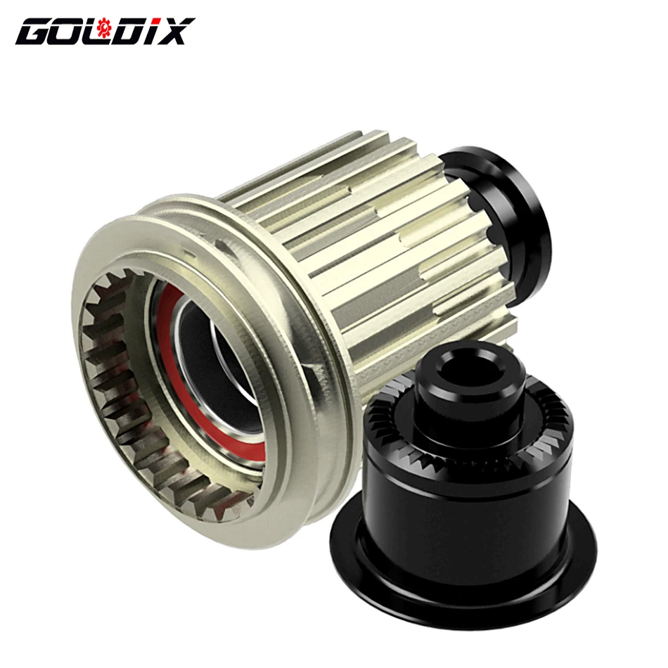 GOLDIX-Adaptador de cubo de bicicleta con tapa QR/THRU, HG/XD/MS, cuerpo de cubo de bicicleta para MTB/Road Bike Freehub