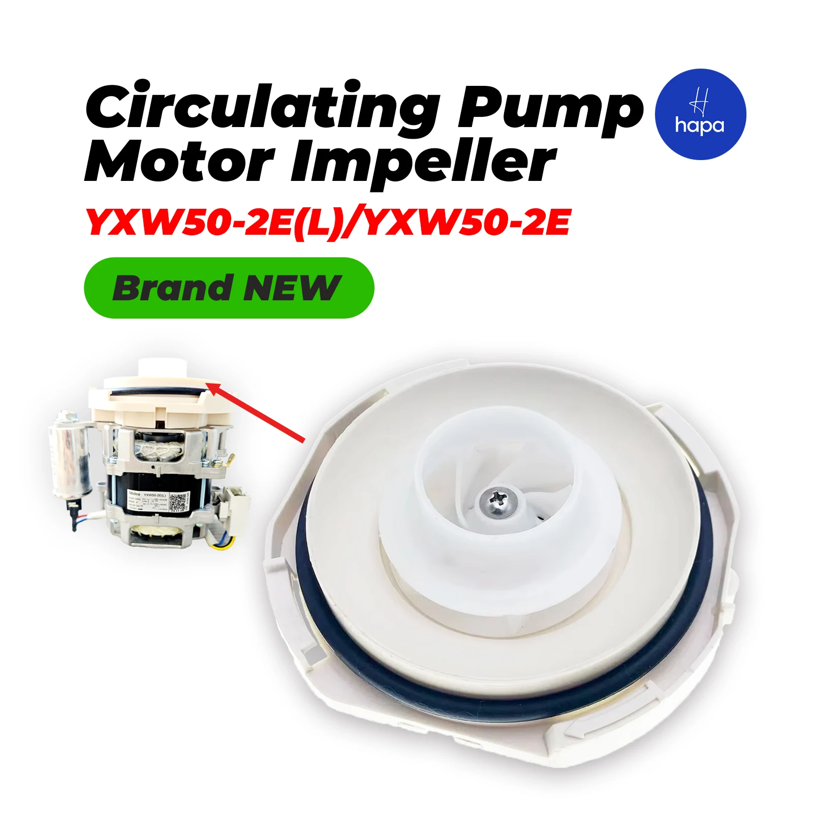 YXW50-2E(L)/YXW50-2E nuevas piezas originales de lavavajillas impulsor de Motor de bomba de circulación para Midea Candy Hansa Gorenje Bomann