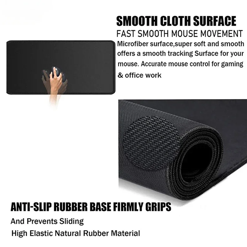 Alfombrilla de ratón gris para juegos, accesorios de mármol con textura Popular, XXL, teclado grande, alfombrilla de escritorio para oficina, 900x400 Strata
