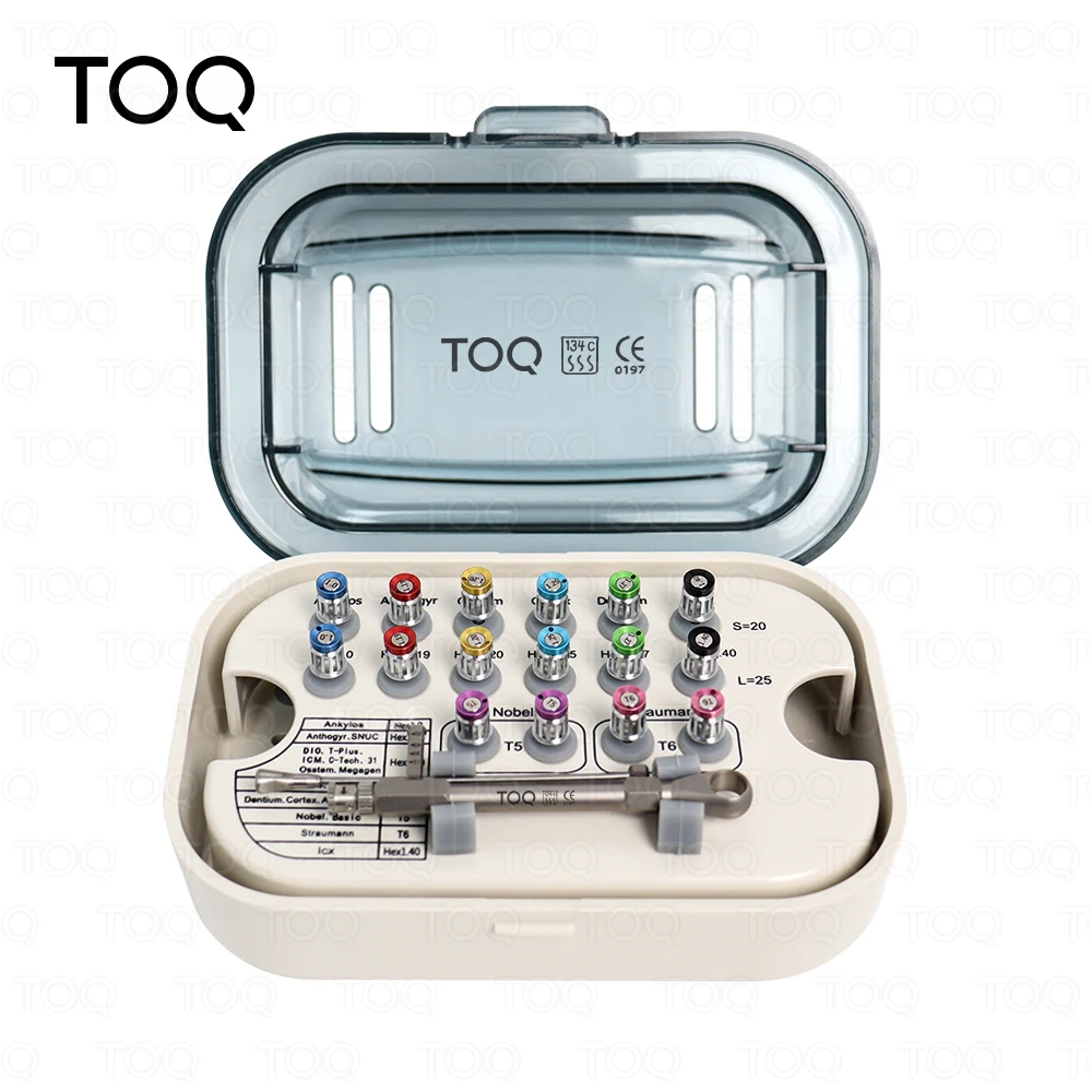 Llave dinamométrica para implantes dentales, destornillador de torque ajustable, destornilladores de carraca de 10-70 NCM