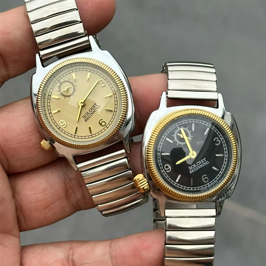 Reloj de Pulsera Luminoso Retro Japonés Y2K Resistente al Agua para Hombre y Mujer, Reloj de Cuarzo de Acero Inoxidable Premium para Pareja