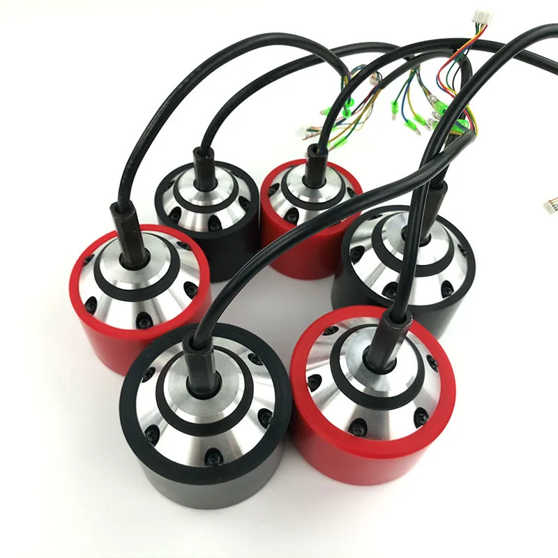 1 unidad de Motor de cubo de monopatín eléctrico de 70mm, 83mm, 90mm, cubierta de PU negra o roja para monopatín eléctrico de una sola unidad o doble