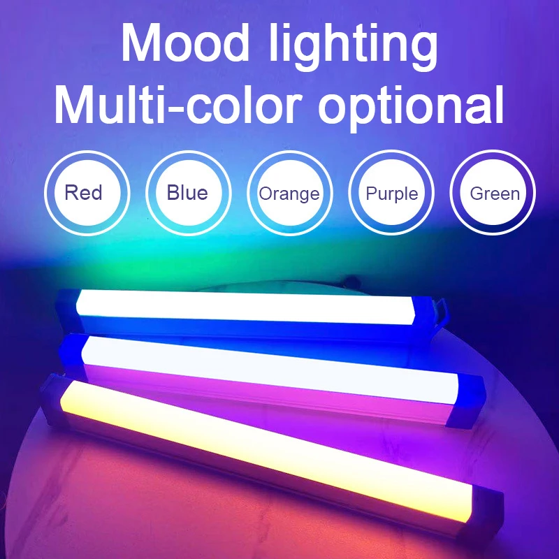 Lámparas De noche LED coloridas RGB Luz De relleno De ambiente recargable dormitorio fotografía iluminación decoración De habitación Luz De Preenchimento nuevo