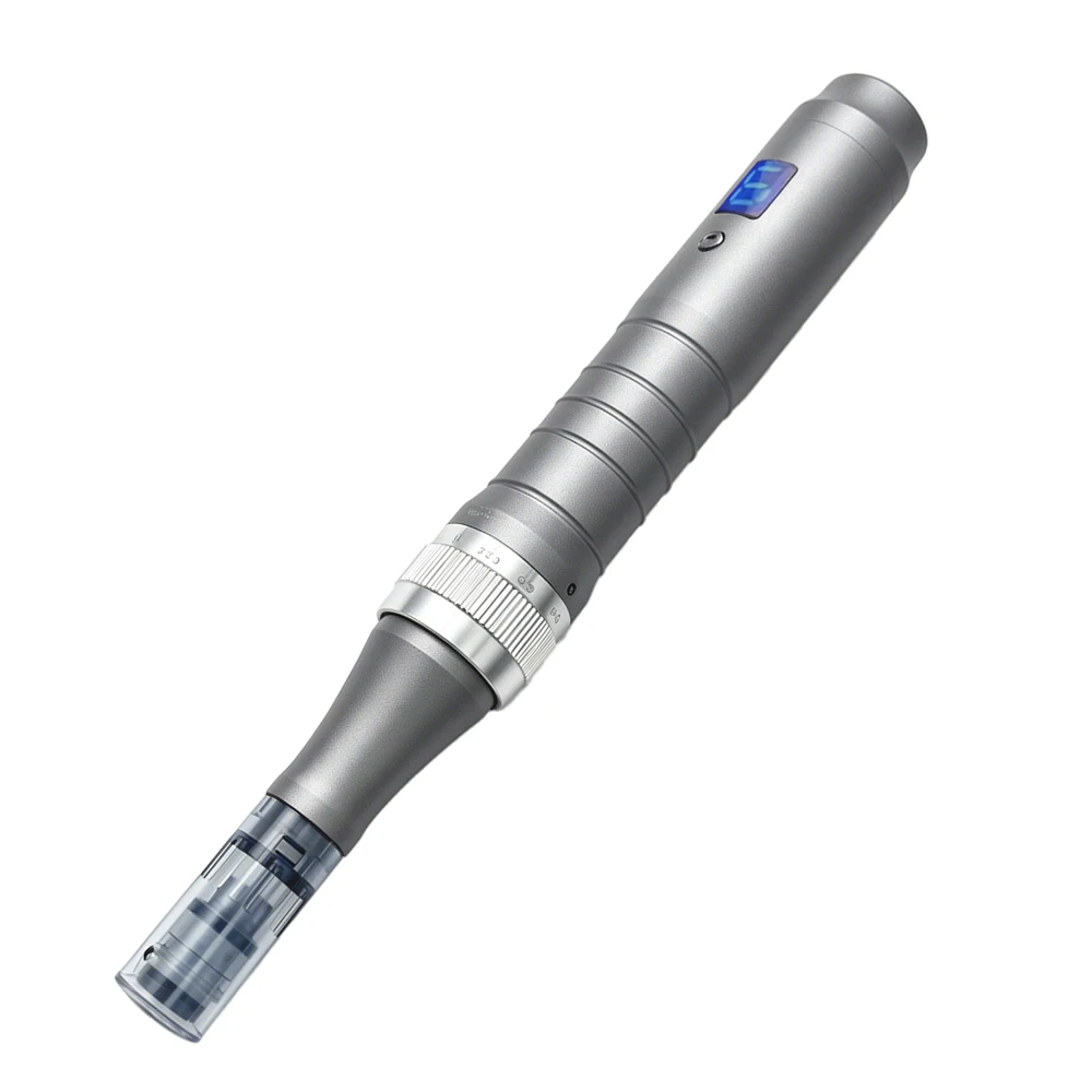 Dermapen Automático Profesional para Microneedling M8, Kit de Microneedling para el Cuidado de la Piel con 12 Puntas de 0.25mm
