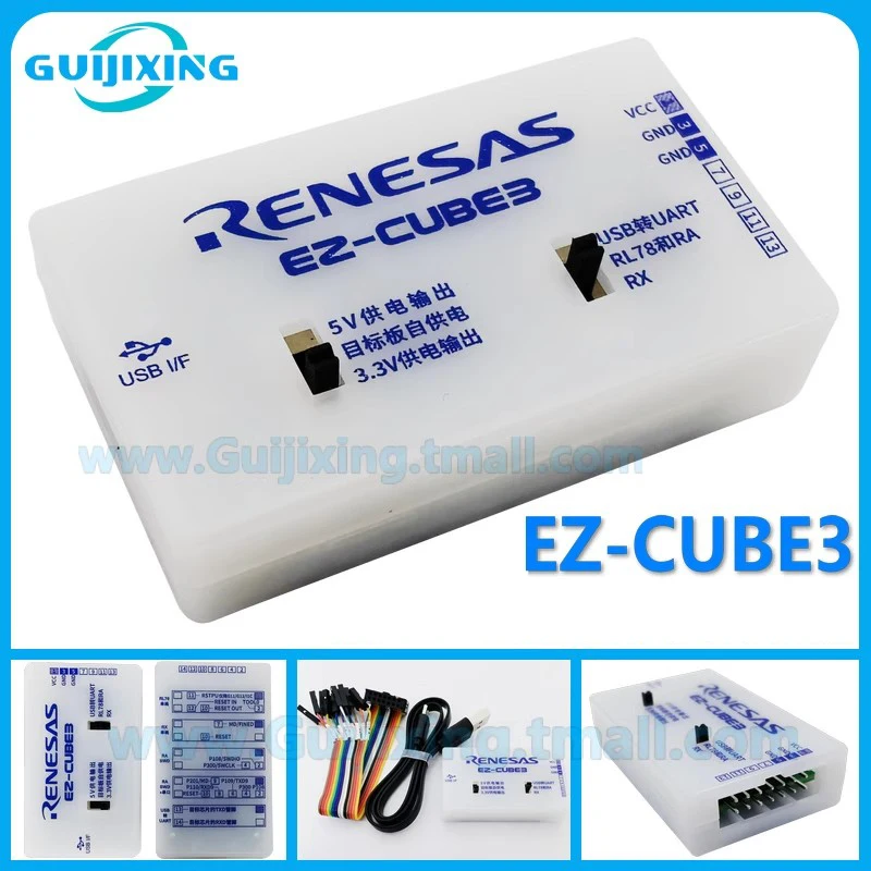 EZ-CUBE3 CYRCNEZCUBE03 Renesas Programación simulador de depuración RL78 RX A placa de desarrollo