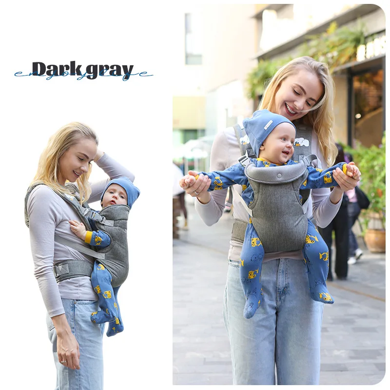 Correa de hombro para bebé, mochila portátil con correa para niños, hombro grueso, Sudadera con capucha ergonómica, correa para bebé de canguro