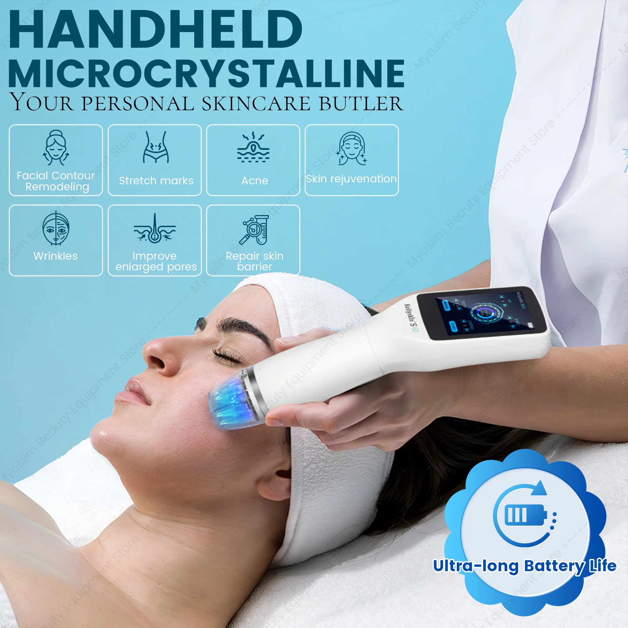 Dispositivo de Belleza Facial de Matriz de Puntos, Penetración Profunda de 2.5mm, Tensado de la Piel, Antienvejecimiento, Reducción de Arrugas, Máquina para SPA y Salón de Belleza