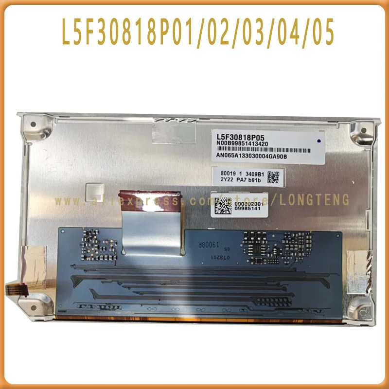 Panel de pantalla LCD Original L5F30818P01 L5F30818P02 L5F30818P03 L5F30818P04 L5F30818P05 de 6,5 "para navegación de radio de coche VW RNS510
