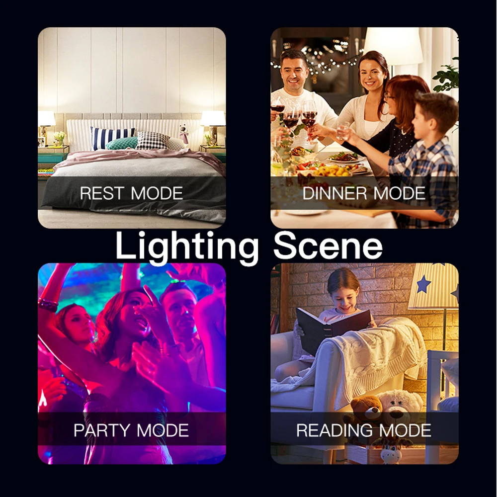 MOES Tuya ZigBee GU10 WIFI bombillas LED inteligentes RGB C + W lámparas regulables blancas Smart Life APP Control bombillas voz Alexa/Google