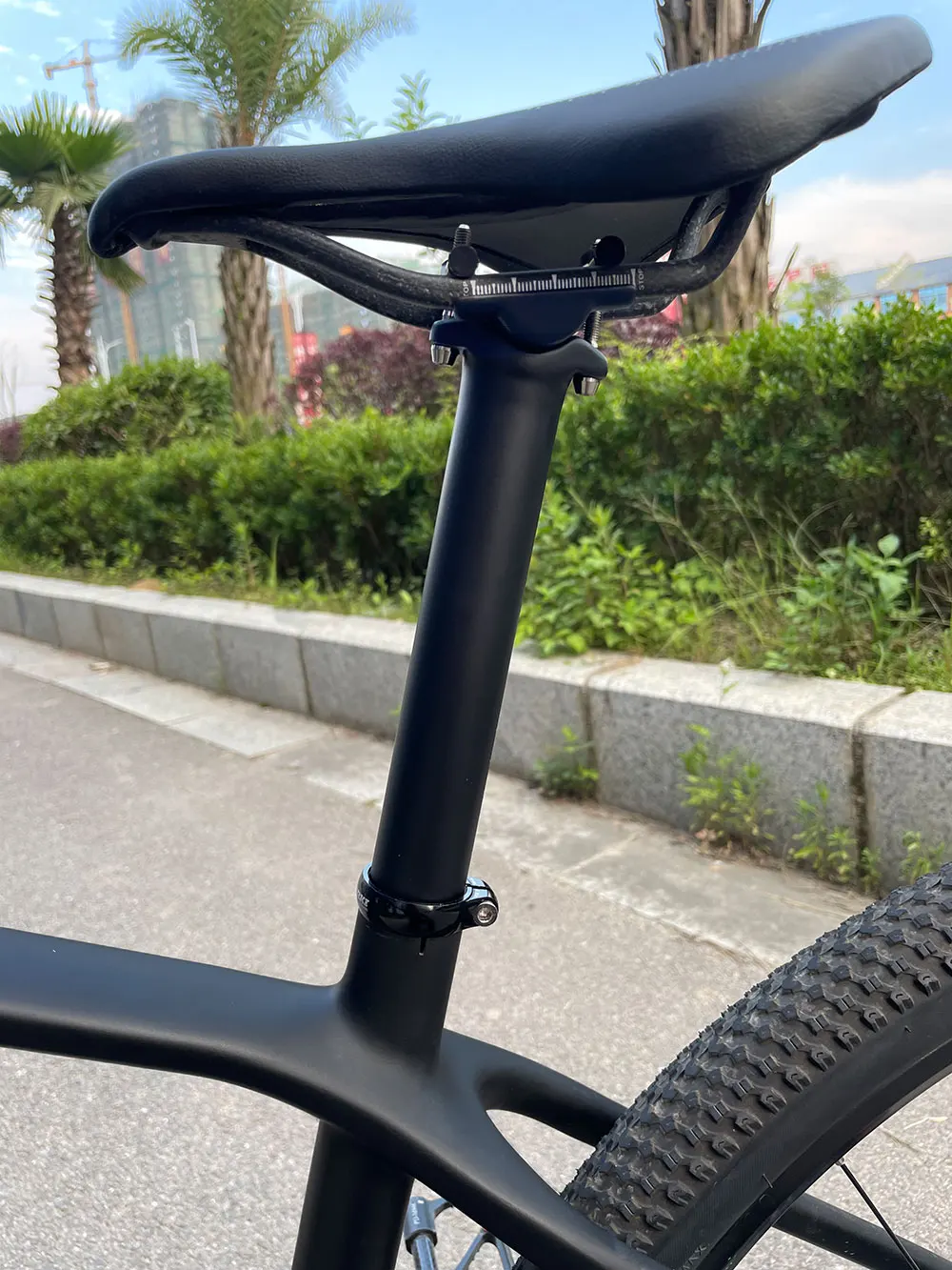 ELITA ONECarbon tija de sillín 27,2/30,9/31,6mm MTB/carretera Biike tija de sillín de fibra de carbono tornillos de titanio luz 130g tubo de asiento