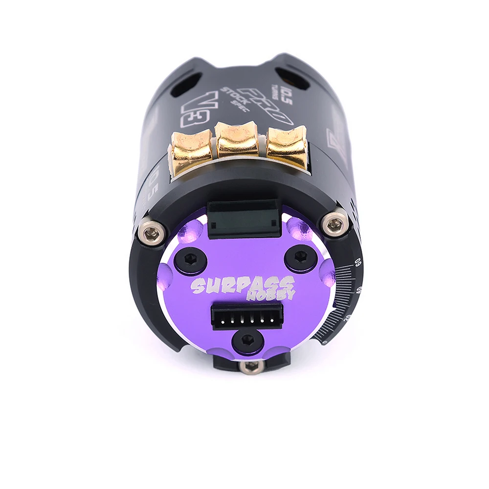 Combo Hobbywing QUICRUN 10BL120 120A ESC con Motor Rocket 540 V3 4.5T Sensorizado Sin Escobillas para Competición 1/10 1/12 F1 RC