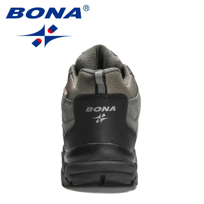 BONA, nuevos diseñadores, zapatos de senderismo transpirables antideslizantes y resistentes al desgaste para hombres, zapatos para caminar y trotar de alta calidad para exteriores, Mansculino
