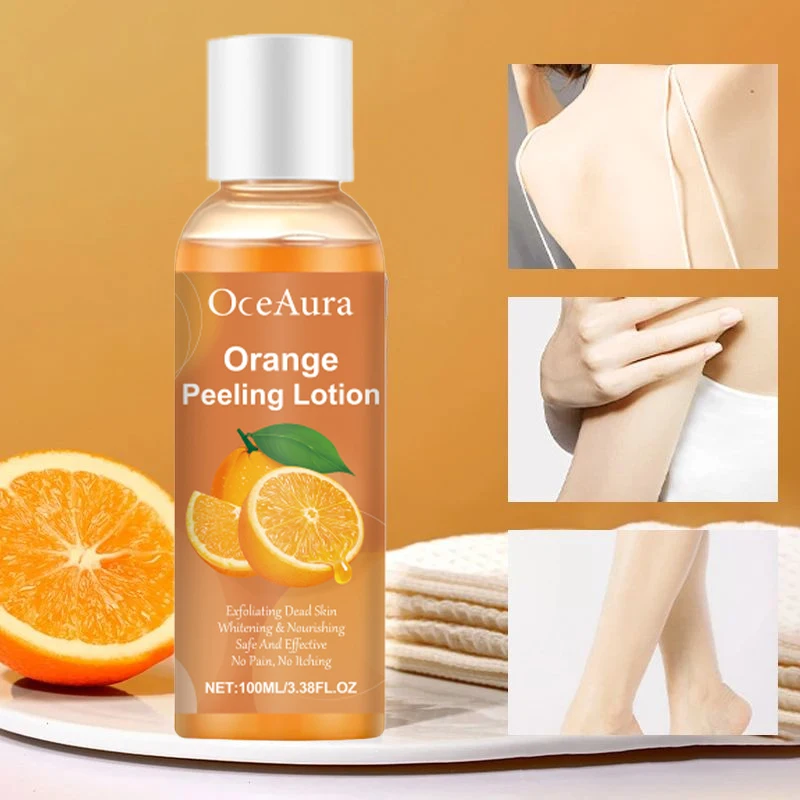 Aceite Exfoliante Amarillo, Limpieza Suave, Elimina la Piel Muerta, Suero Exfoliante Corporal, Hidratante, Suaviza y Delicia la Piel