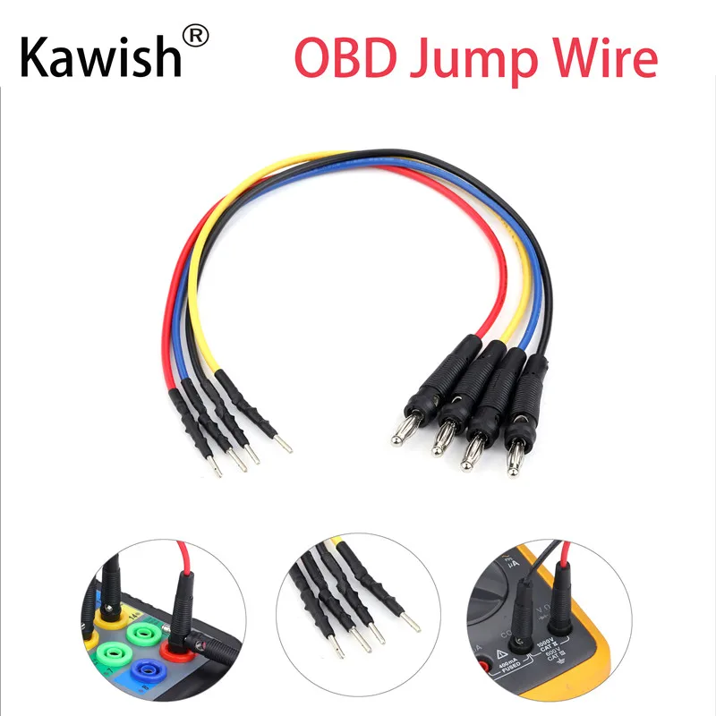 Kit de cables de puente con conector banana, cable de prueba de puente de placa de pruebas apilable de 16 piezas de 4 mm, macho a hembra, cables de prueba de ruptura universales