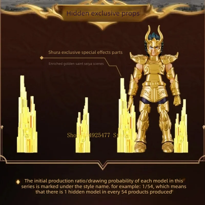 Bloques de Construcción BLOKEES Saint Seiya Gold Alolos Scorpio Shura Phoenix Andromeda, Figuras de Colección Articuladas