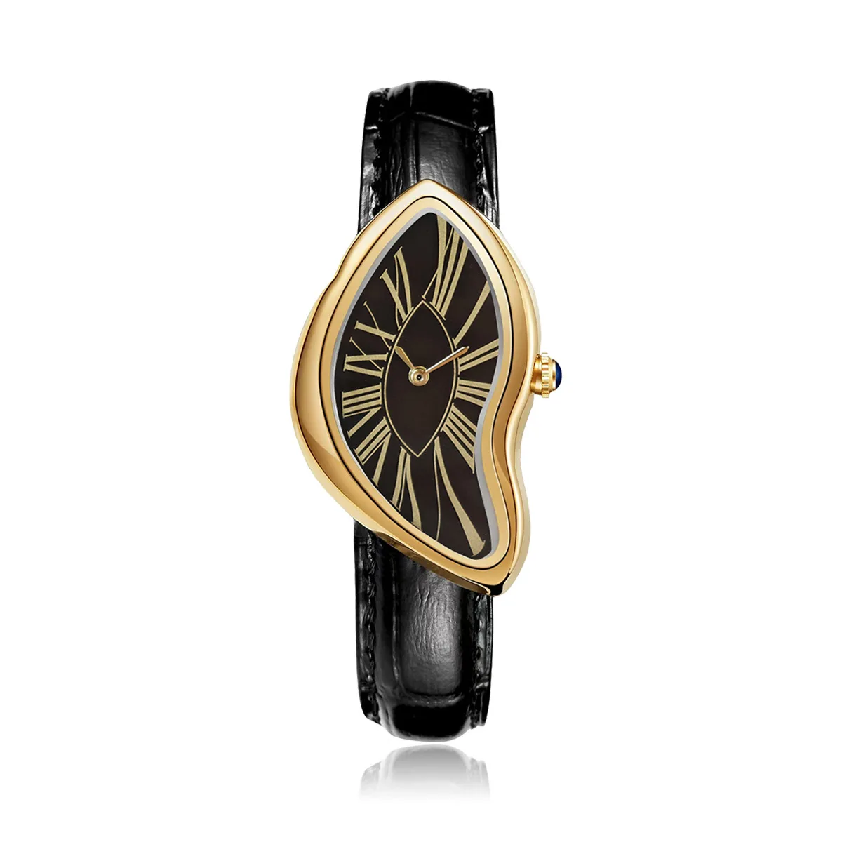 Nuevos relojes Alien Crash Melt Twist Y2K para hombres y mujeres, correa de cuero de moda, relojes de pulsera de cuarzo resistentes al agua, regalo, envío directo