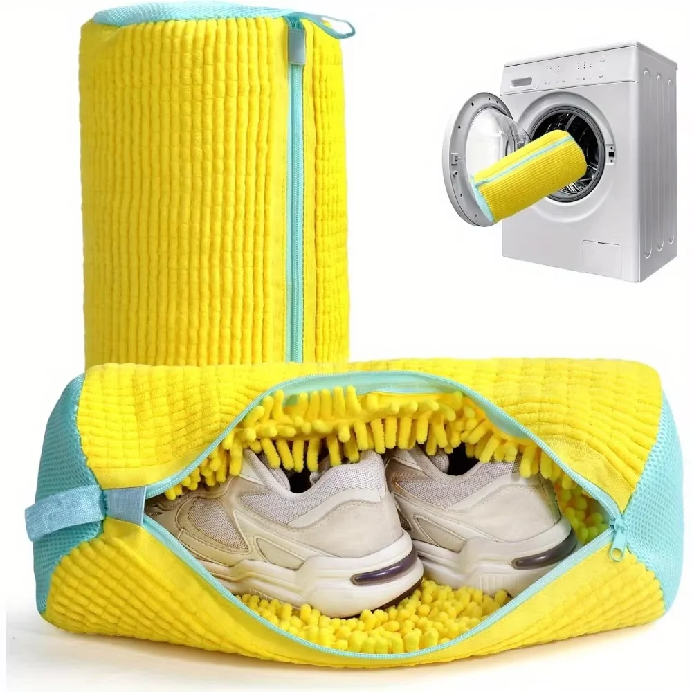 Bolsa Duradera y Reutilizable para Lavar Zapatos, Protector de Calzado Antideformación para Lavandería y Secadora, Apta para Zapatillas, Botas y Diversos Tipos de Calzado