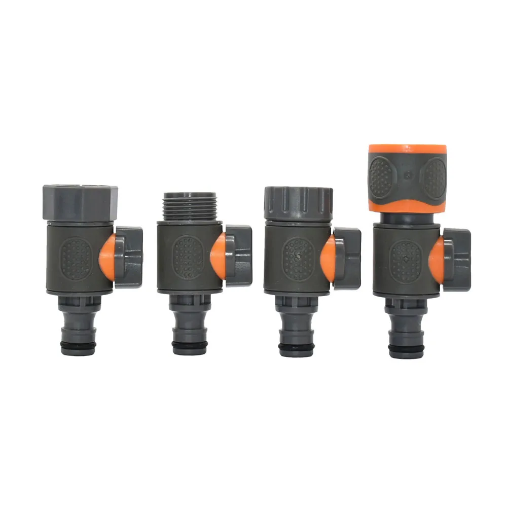 3/4 macho hembra grifo conector rápido pezón manguera de jardín rosca válvula de bola accesorios reparación de tubos adaptador de pistola de riego