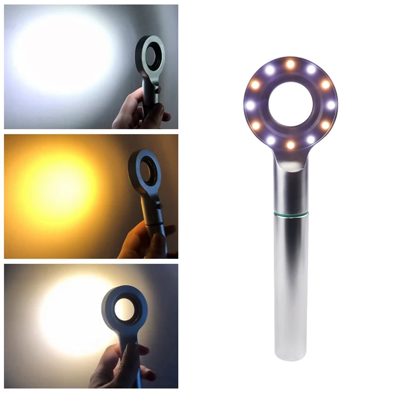 JUMTOP Base Dental luz restauración dientes sombra lámpara a juego 12 LED sombra de mano luz a juego lámpara colorimétrica Oral