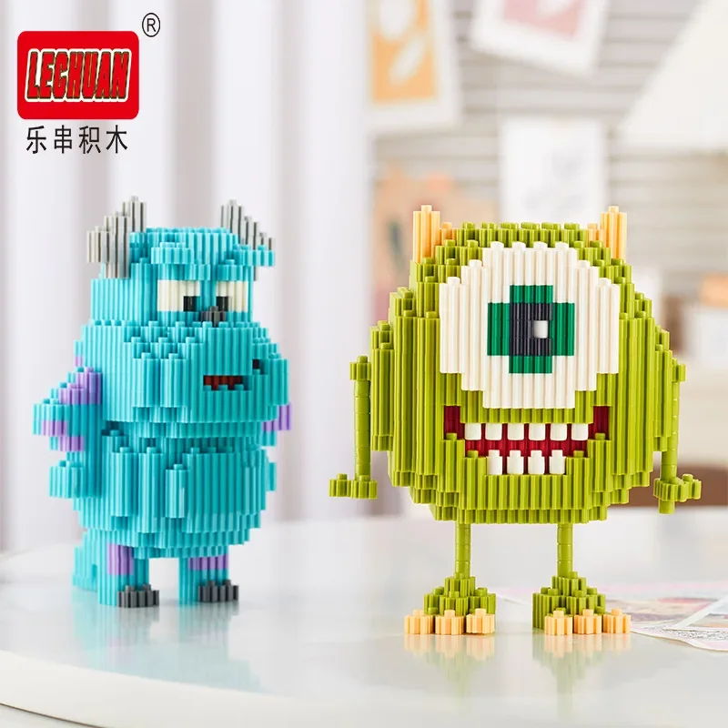 Linkgo-bloques de construcción de la Universidad de monstruos, modelo de James Mike, Mini figura de ladrillo de Anime, juguete para regalo de Navidad