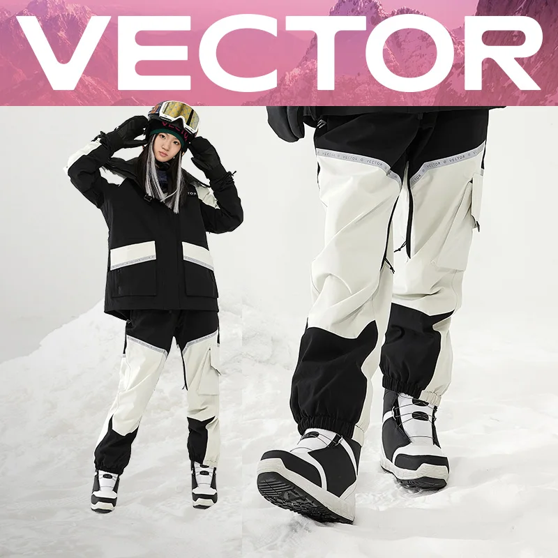 Pantalones de esquí de Invierno para mujer, pantalón de alta calidad a prueba de viento, impermeable, cálido, para nieve, esquí, snowboard, haz de empalme