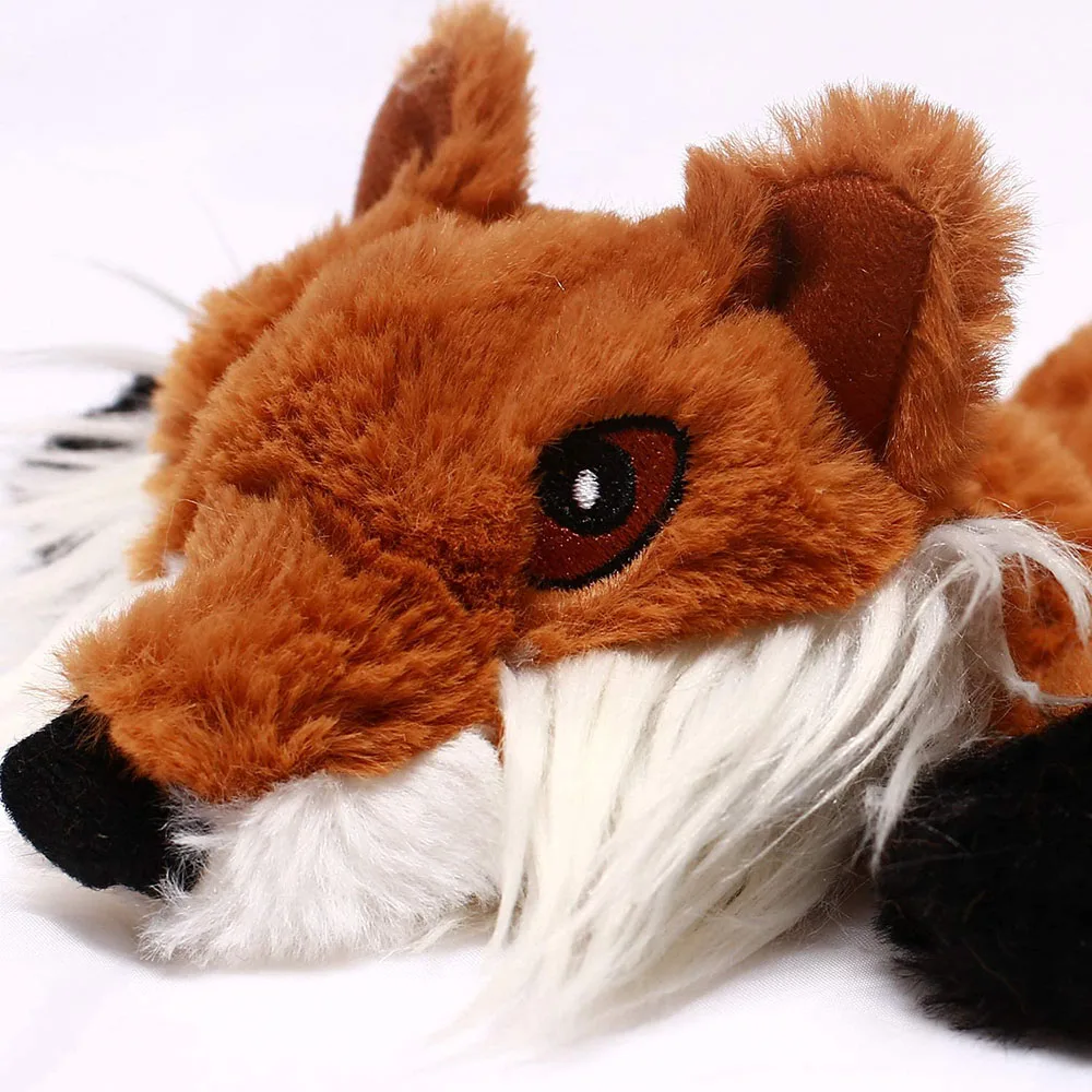 Animal simulado divertido, juguete para perros sin relleno con chirridos, juguete para masticar de perro chirriante de peluche duradero, juguete para chirrido para mascotas arrugado