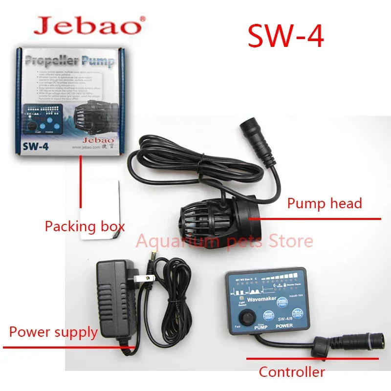 Bomba de Acuario Jebao para Arrecifes de Coral Marinos, Modelos SW-2, SW-4, SW-8, SW-15, RW-4, RW-8, RW-15, RW-20